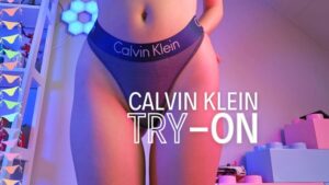 Calvin Klein Panty Try-On Redhead