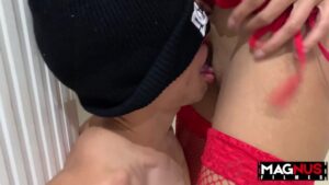 I came on her face and a lot of semen came out