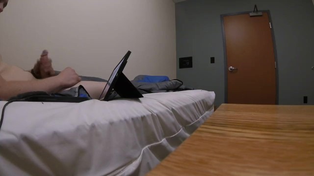 Jerking off in the fire station bunk room