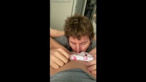 POV Daddy swallows his little 20 year old's pussy until she cums hard