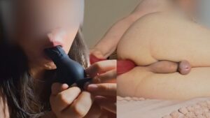 Quiet night ends in... Suck and a rich anal with a dildo