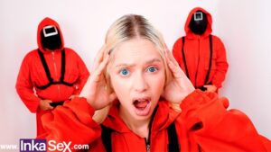 Squid Game - Brazilian Lola gets fucked in the anus for not following her owners' warnings