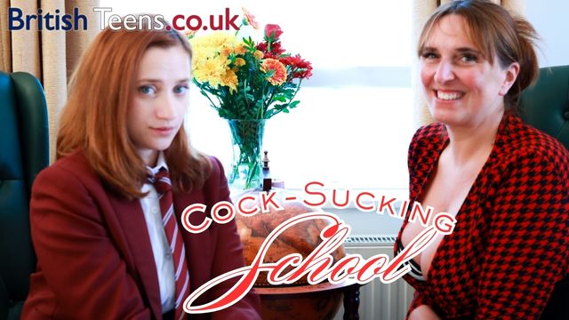 Stepmom Teaches Stepdaughter To Suck Cock