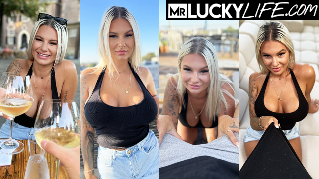 Tall blonde babe Cameron Cohen shows off her skills in bed