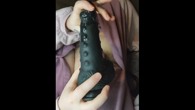 Transman Fuck Dragon Dildo In Onesie